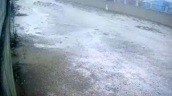 فیلم بارش برف و آرامش زمستانی در کرج