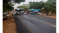 تصاویر فجیع از ۴۷ کشته در تصادف دو اتوبوس در زیمباوه+تصاویر (14+)