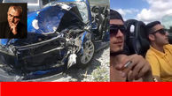 فیلم لحظه تصادف وحشتناک بازیگر سریال های ترکیه ای / مصطفی به شدت مجروح شد + تصاویر