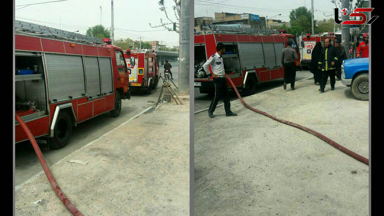 آتش سوزی در متروی مشهد+ عکس