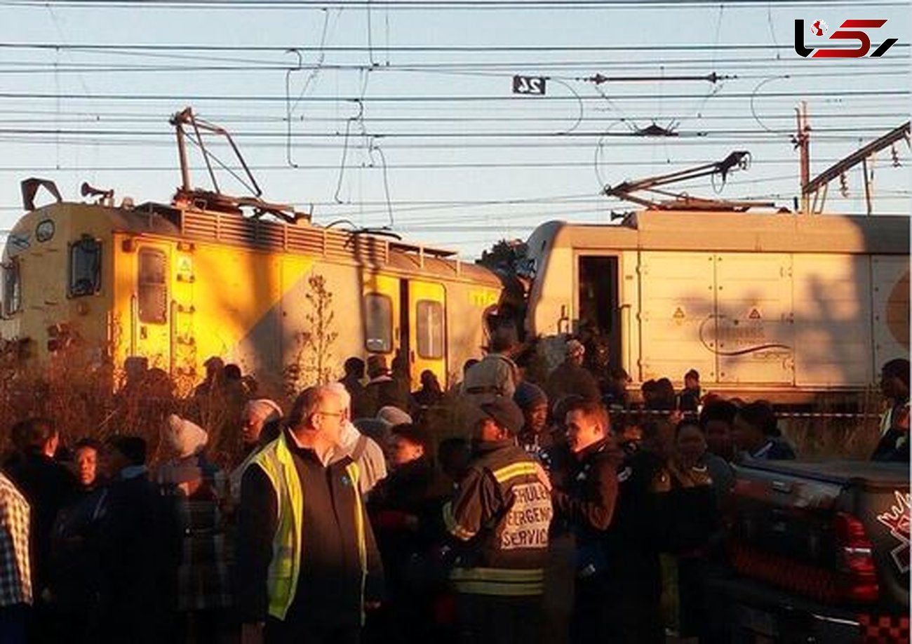 100 زخمی در برخورد دو قطار مسافربری در آفریقای جنوبی+ تصاویر 