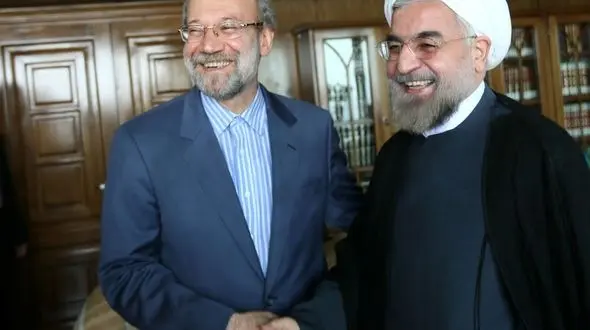 دفاع رئیس مجلس شورای اسلامی از روحانی / امروز بسیاری از مشکلات حل شده است 