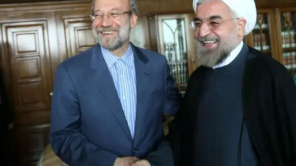 دفاع رئیس مجلس شورای اسلامی از روحانی / امروز بسیاری از مشکلات حل شده است 