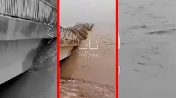 فیلم خسارات سنگین سیل اخیر عراق