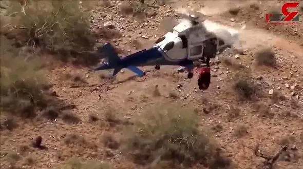 حادثه وحشتناک برای یک مصدوم در حین انتقال با هلی‌کوپتر+ فیلم