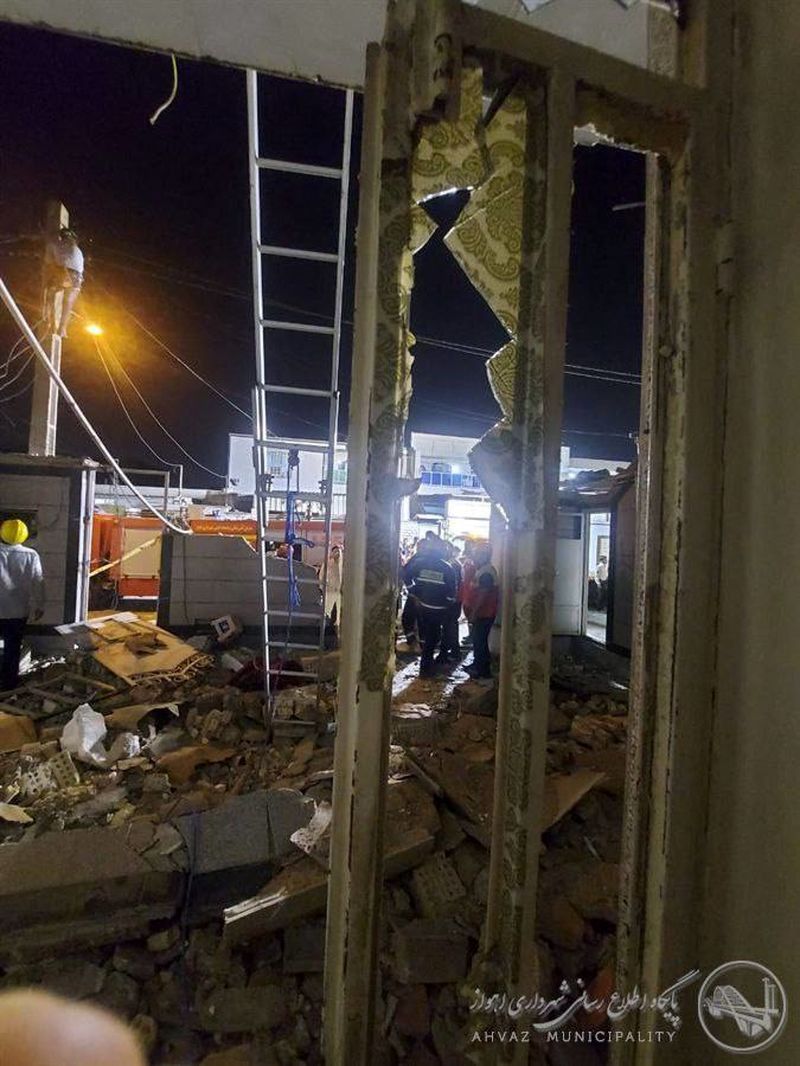 انفجار گاز در باهنر اهواز