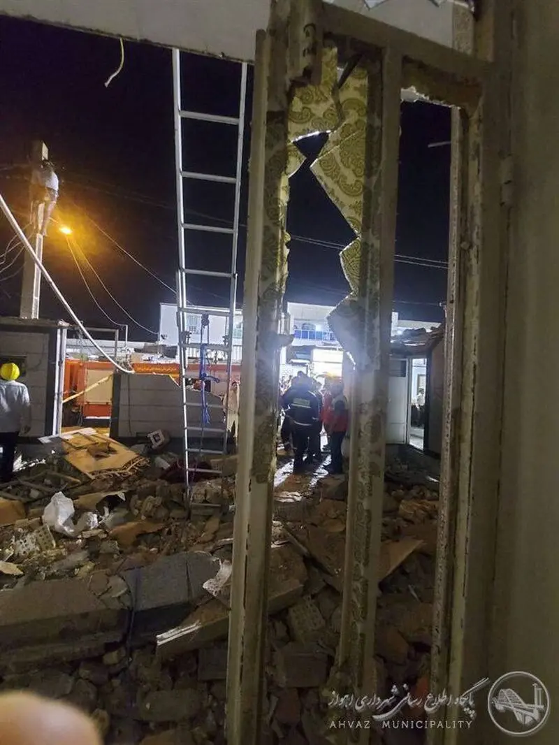 انفجار گاز در باهنر اهواز
