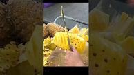 فیلم/ مهارت حیرت‌انگیز این فروشنده در برش زدن ماهرانه آناناس در 45 ثانیه 