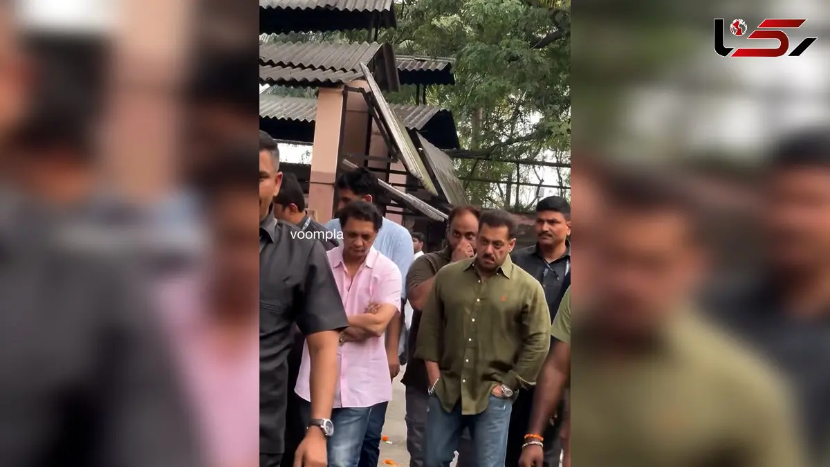 فیلم حضور سلمان خان با بادیگارد مسلح در خیابان های هند