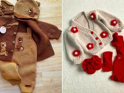 15 مدل ست بافتنی بچگانه زیبا و مناسب کودکان