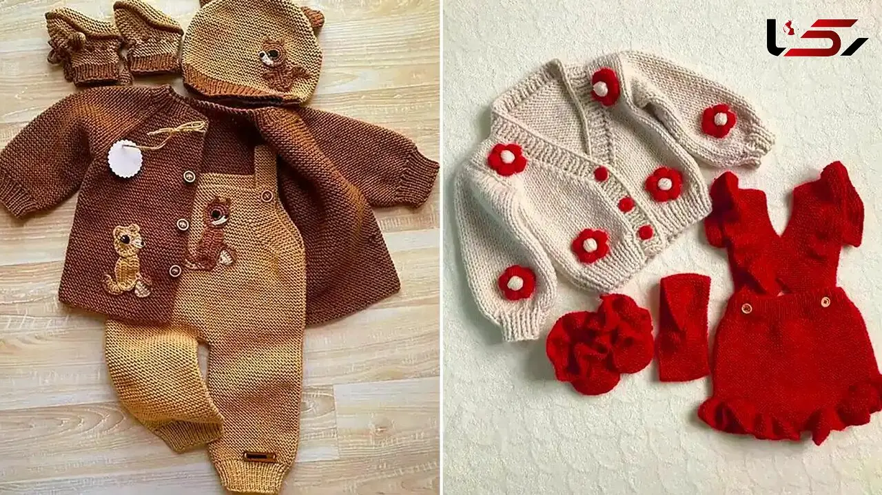 15 مدل ست بافتنی بچگانه زیبا و مناسب کودکان