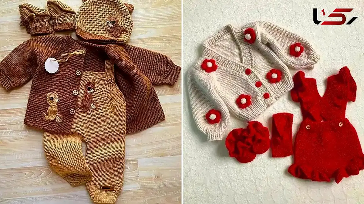 15 مدل ست بافتنی بچگانه زیبا و مناسب کودکان