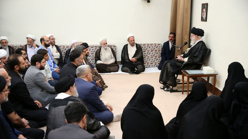 دیدار تولیت جدید، مدیران و جمعی از اساتید مدرسه عالی شهید مطهری با رهبر انقلاب