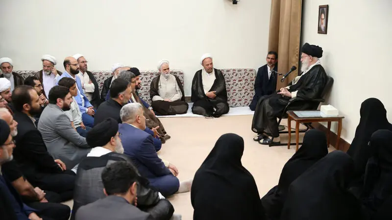 دیدار تولیت جدید، مدیران و جمعی از اساتید مدرسه عالی شهید مطهری با رهبر انقلاب