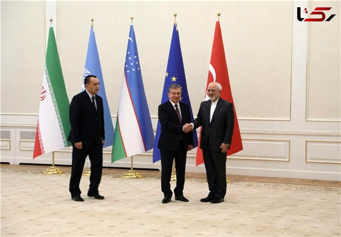 ظریف با رئیس جمهور ازبکستان دیدار و گفتگو کرد