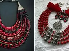 گردنبند مهره‌ ای قرمز شیک؛ چگونه تیپ خود را با این 15 ایده خاص جذاب‌ تر کنیم؟