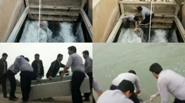 این عکس  جسد ناشناس در کانال دزفول را نشان می دهد  + تصویر