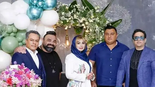 فیلم جشن تولد شاهانه و مجلل نیوشا ضیغمی توسط شوهرش ! /  رقص آذری گروه آیلان  و هی هی کردن بازیگرانی که حضور دارند !  