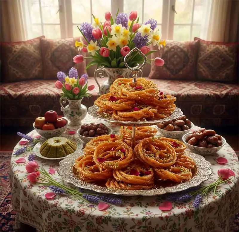 تزیین سفره افطار برای مهمانی ؛ ایده هایی نو برای تزیین میز افطار در مهمانی های مجلل