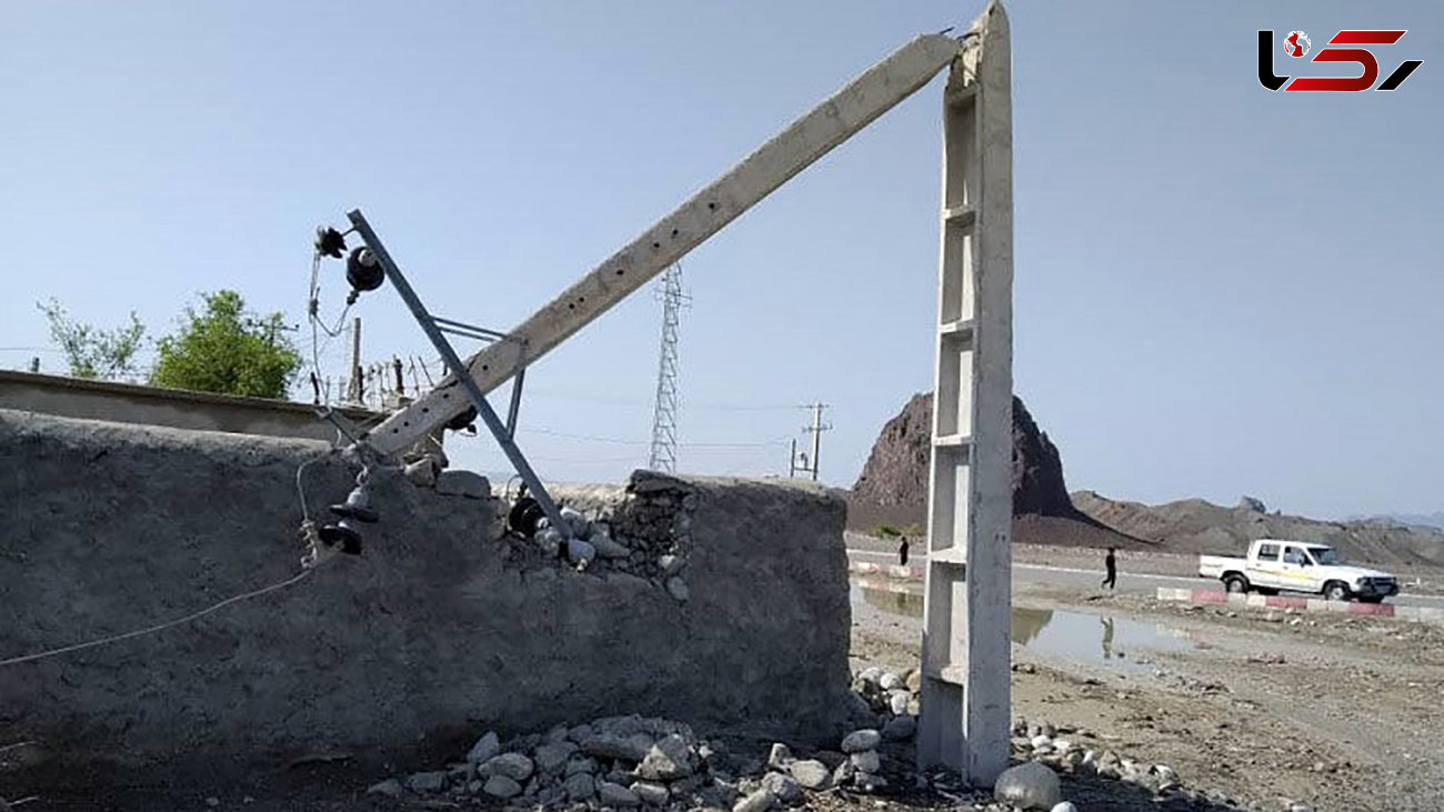 باد و باران به ۶۲ اصله پایه شبکه برق سیستان و بلوچستان خسارت وارد کرد