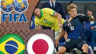 فیلم خلاصه بازی برزیل 2 - 1 ژاپن