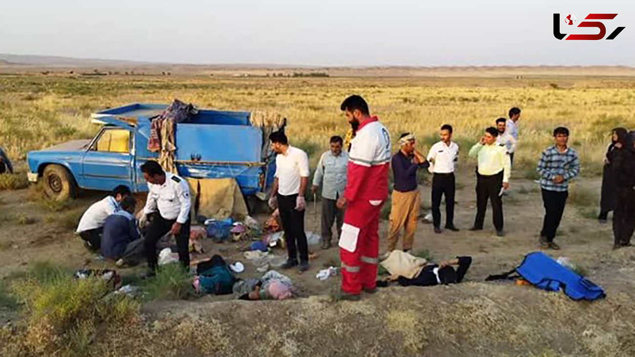 21 کشته و زخمی در واژگونی نیسان آبی در خراسان رضوی