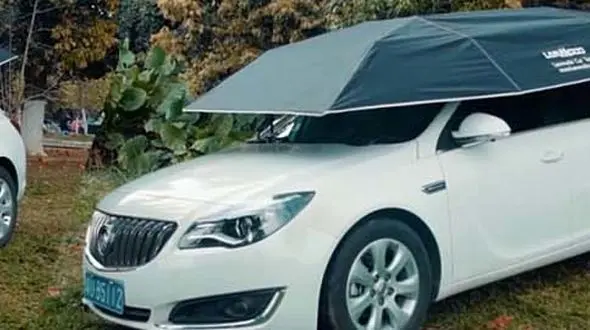 این خودرو در باران چترش را باز می کند