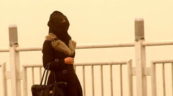 گرد و غبار اهوازی ها را غافلگیر کرد/ مدارس اهواز تعطیل شد