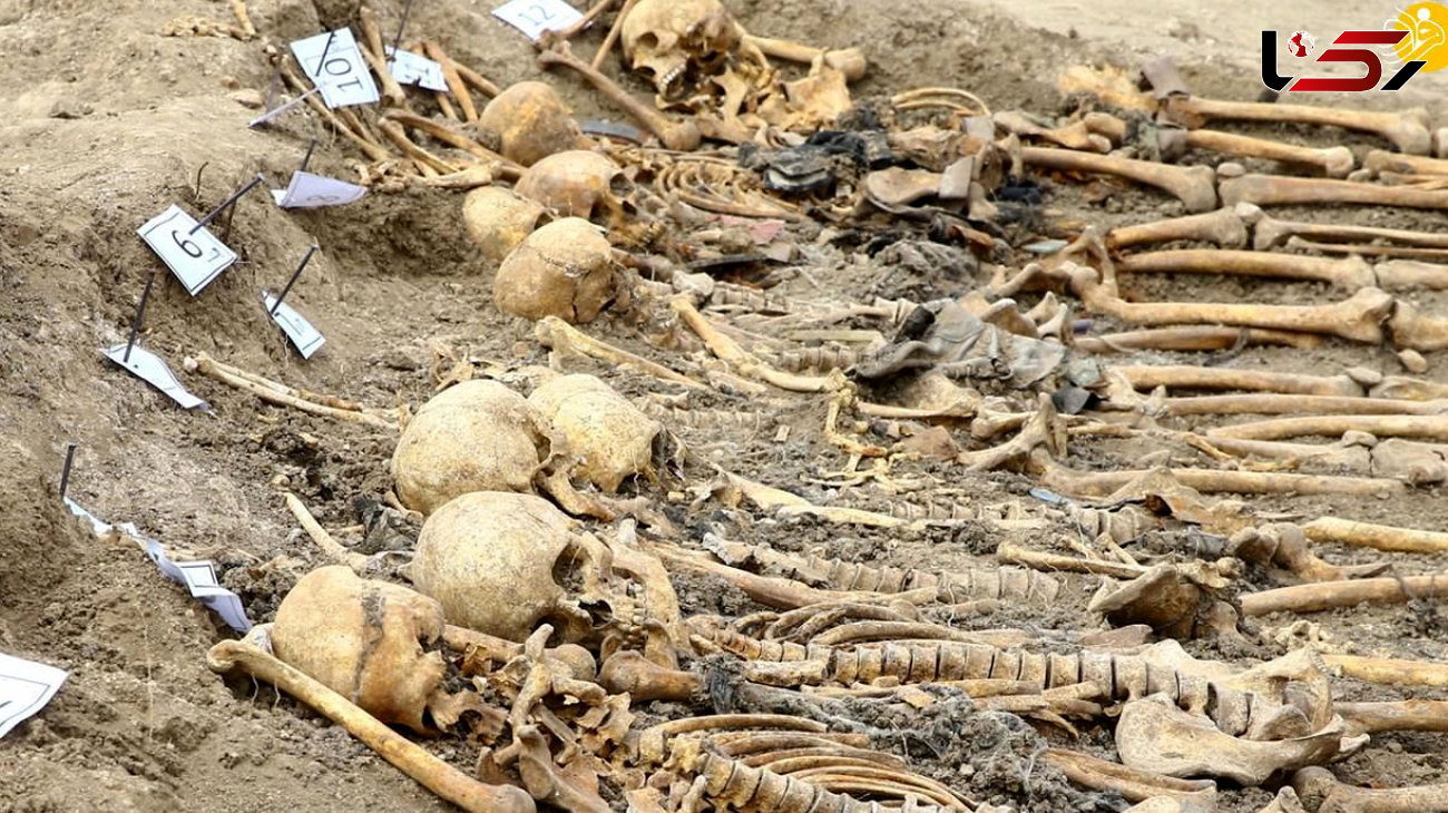 گورستان 1000 ساله‌ با مردگانی حلقه‌ در گردن