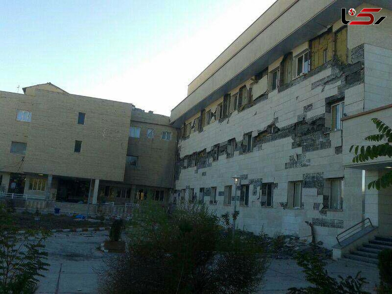 پلمپ بیمارستان زلزله زده اسلام آباد غرب + عکس