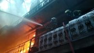آتش سوزی انبار چسب در بازار تهران مهار شد