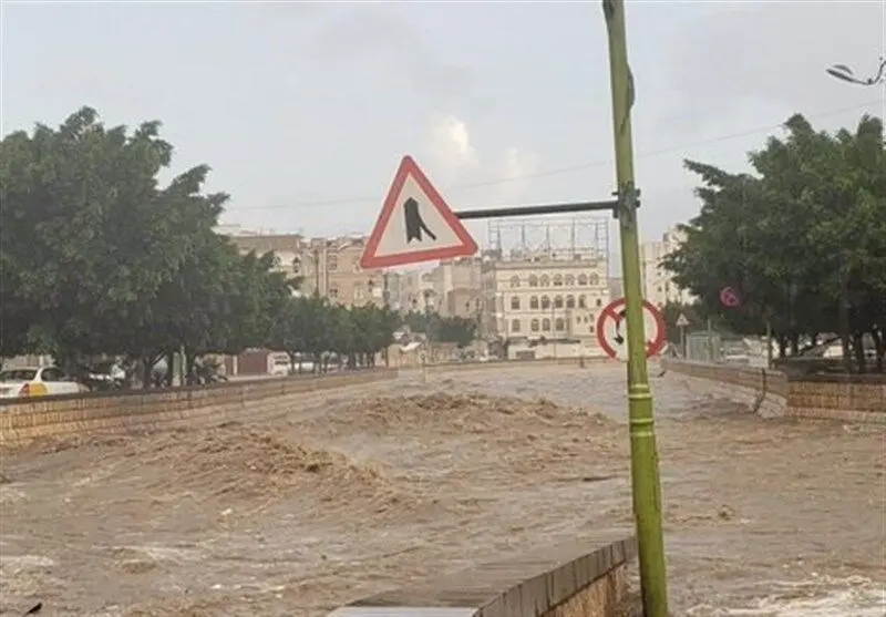 سیل شدید در صنعاء
