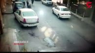 فیلم دیوانه بازی یک راننده وانت که پس از برخورد با چند خودرو دستگیر شد