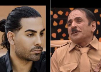 آقا رشید با دسته گل مخصوصش وسط کنسرت مجید رضوی/ وااای پایین اومدنش! اینجا هم میخواد همه رو بخندونه