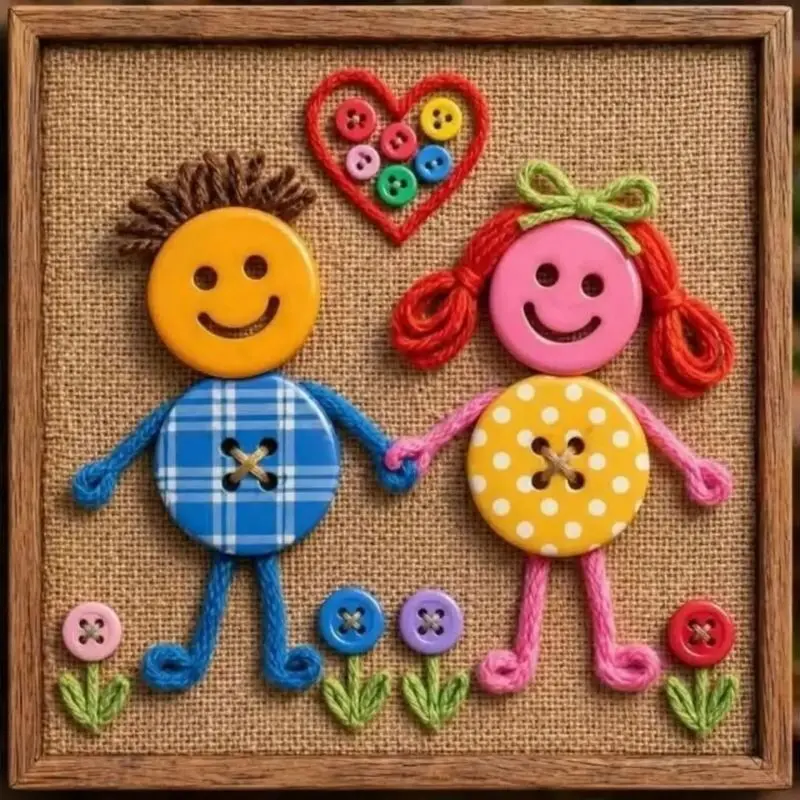 کاردستی با دکمه عکس