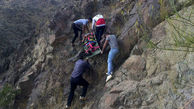 نجات زن چوپان از ارتفاعات جیرفت 