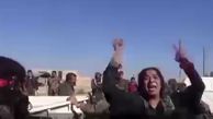 خوشحالی وصف ناشدنی زنان سوری پس از آزادی رقه +فیلم