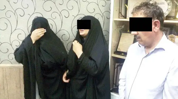 راز کثیف 2 زن در کیوسک تلفن/پلیس بموقع سر رسید +عکس 2 زن 