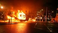 آشوب در پایتخت ایرلند / معترضان شهر را به آتش کشیدند