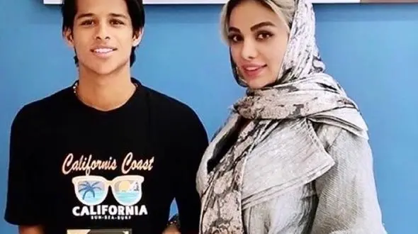 عکس  مهدی قائدی و همسرش در باشگاه  مختلط ! /  آنها دست بردار نیستند !