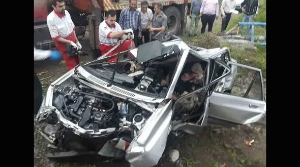 مرگ وحشتناک 5 سرنشین پراید در گیلان + عکس +14