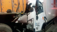 مرگ راننده جوان کامیونت به خاطر خواب آلودگی صبح امروز در تهران +عکس