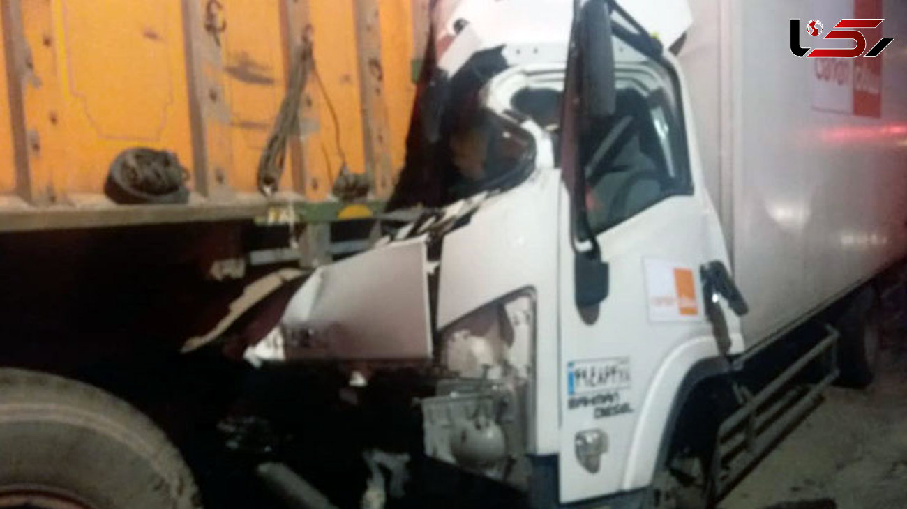 مرگ راننده جوان کامیونت به خاطر خواب آلودگی صبح امروز در تهران +عکس