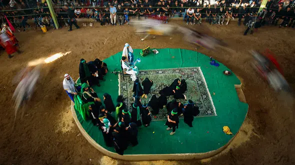 عکس های زیبا از تعزیه‌ معروف روستای حصار خروان 