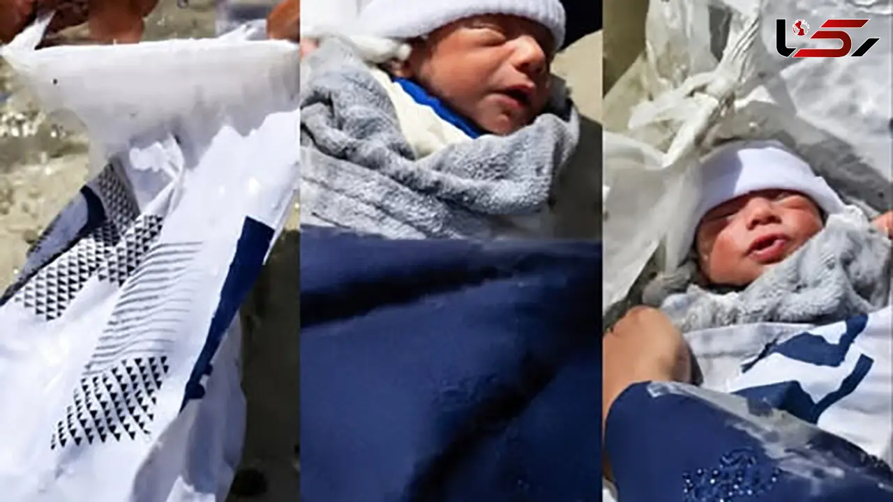رها کردن زیباترین نوزاد داخل کیسه پلاستیکی در نزدیکی دریا / 2 مرد افغان با شنیدن صدای گریه به کمک شتافتند