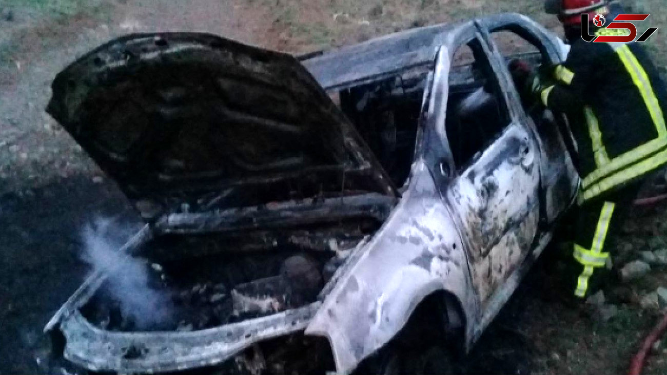 زنده زنده سوختن 2 نوجوان بازیگوش مشهدی در آتش سوزی خودرو + عکس