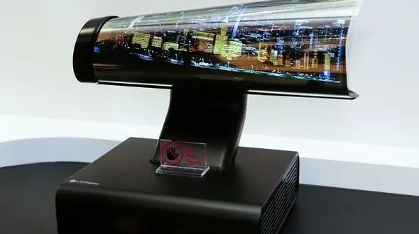 ال جی تلویزیون لوله شونده عرضه می کند