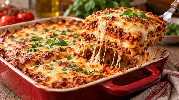 طرز تهیه لازانیا با پنیر پیتزا؛ خوشمزه، کشدار و رستورانی