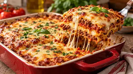 طرز تهیه لازانیا با پنیر پیتزا؛ خوشمزه، کشدار و رستورانی