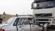 3 کشته و 2 مجروح حاصل برخورد پراید با کامیون در فارس